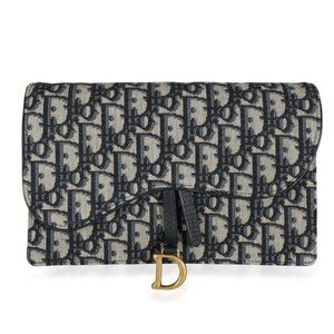 DIOR Oblique Jacquard Saddle Pouch